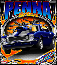 Brian Penna Outlaw 10.5 Camaro Drag Racing T Shirts