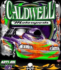 Harold Caldwell Outlaw 10.5 Mustang Drag Racing T Shirts