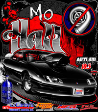 Mo Hall Nitrous Outlaw 10.5 Camaro Drag Racing T Shirts