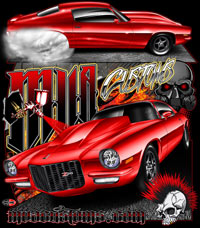 Mike Chirello Camaro Drag Racing Custom T Shirts