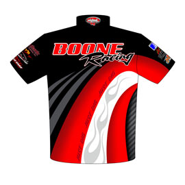 NEW!! Boone Racing Pro Modified Racing Crew / Team Shirts Back View