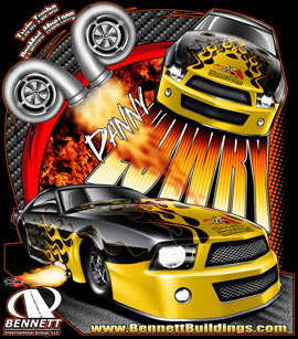 NEW!! Danny Lowry Pro Modified Turbocharged Mustang Drag Racing T Shirts
