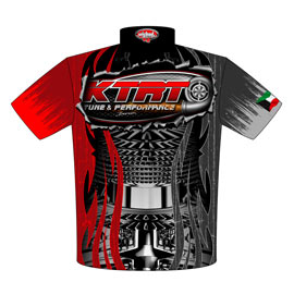 NEW!! Returning Customer Jassim Alsolaiteen KTRT Tuning Performance Super Street Drag Racing Crew Shirts Rear View