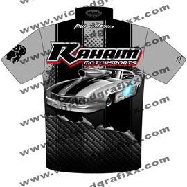 Bob Rahaim Pronounced RAM ADRL Extreme 10.5 Nitrous Camaro Crew Shirts Rear View