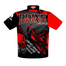 NEW!! Brink Airbrush Designs And Custom Paint Crew Shirts Back View