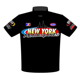 Dave Hance 57 Chevy Pro Mod Drag Racing Crew Shirts Front View