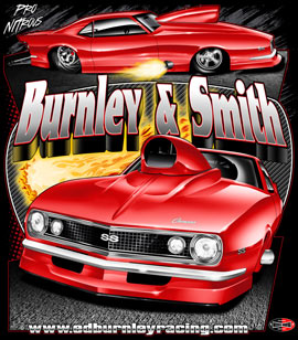 NEW!! Ed Burnley ADRL Pro Modified Camaro Drag Racing Team T Shirts