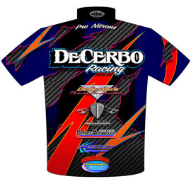 John DeCerbo ADRL Nitrous Camaro Pro Mod Crew Shirts Rear View