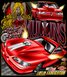 NEW!! Kevin Mullins Outlaw Drag Radial Racing T Shirts
