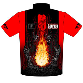 Jim Laurita's 1970 ADRL Jim Laurita ADRL Pro Nitrous Camaro Drag Racing Crew Shirts Front View