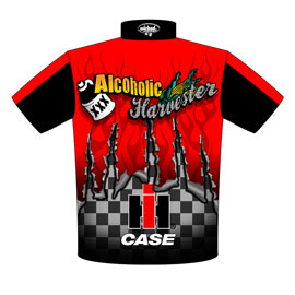 S Metzger Alcohilic Super Stock Tractor Racing Crew Shirts Rear View