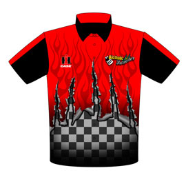 S Metzger Alcohilic Super Stock Tractor Racing Crew Shirts Front View