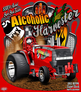 S Metzger Alcohilic Super Stock Tractor Racing T Shirts