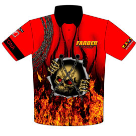 Pete Farber ADRL, Outlaw, NHRA Hemi Daytona Pro Mod Crew Shirts Front View