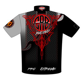 Randy Bryan ADRL Pro Extreme Twin Turbo Chevelle SS Pro Mod Drag Racing Crew Shirts Rear View