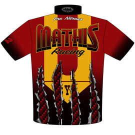 R Mathis Pro Nitrous Outlaw Camaro Pro Mod Crew Shirts Rear View