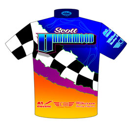 Scott Underwood Big Tire Outlaw Camaro Crew Shirts Rear View