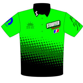 John Stouffer ADRL Pro Extreme Hemi Cuda Pro Mod Crew Shirts Front View