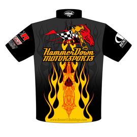 NEW!! Danny Lowry Pro Modified Turbocharged Mustang Crew Shirts Back View