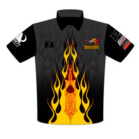 NEW!! Danny Lowry Pro Modified Turbocharged Mustang Crew Shirts Front View