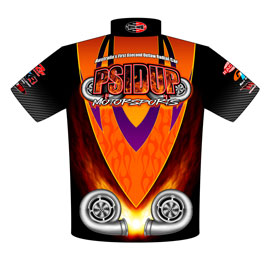 NEW!! PSIDUP Motorsports Australian Drag Radial Drag Racing Team / Crew Shirts Back View