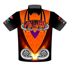 NEW!! PSIDUP Motorsports Australian Drag Radial Drag Racing Team / Crew Shirts Front View