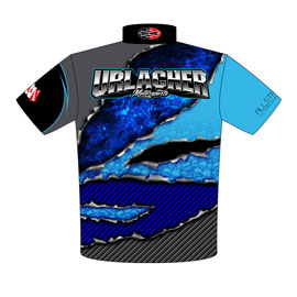 NEW!! Gary Urlacher Pro Nitrous Corvette Pro Modified Drag Racing Crew Shirts Back View