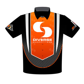 NEW!! Sam Gullotto Australian Pontiac Drag Racing Crew Shirts Front View