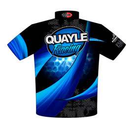 NEW!! Quayle Racing Top Dragster Drag Racing Team / Crew Shirts Back View