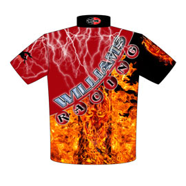 NEW!! Williams Racing Dragster Team Crew Shirts Back View
