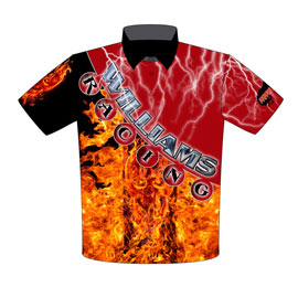 NEW!! Williams Racing Dragster Team Crew Shirts Front View