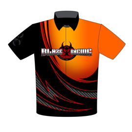 NEW!! Rick Blaisdale Supercharged Pro Boost Corvette Pro Modified Drag Racing Crew Shirts Front View