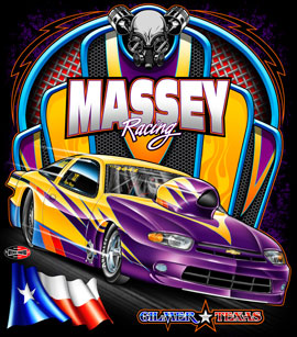 NEW!! Massey Racing Pro Mod Cavalier Drag Racing T Shirts