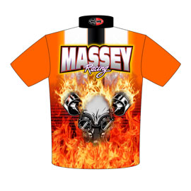 NEW!! Massey Racing Pro Mod Cavalier Drag Racing Team / Crew Shirts Back View