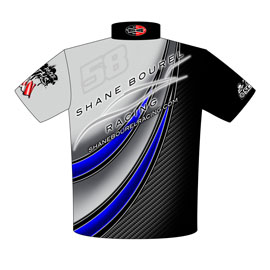 NEW!! Shane Bourel SCCBC World Champion Racing Team Crew Shirts Back View