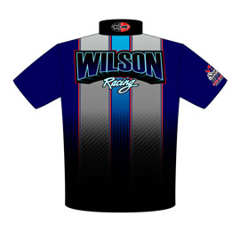NEW!! Wilson Racing X275 Drag Radial Chevelle Drag Racing Crew Shirts Back View