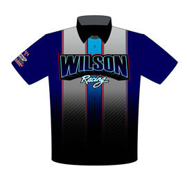 NEW!! Wilson Racing X275 Drag Radial Chevelle Drag Racing Crew Shirts Front View