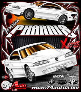 NEW!! Daniel Pharris X275 Drag Radial Mustang Drag Racing T Shirts