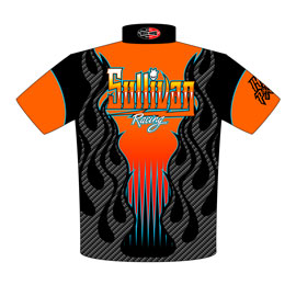 NEW!! John Sullivan 69 Pro Extreme Pro Modified Camaro Drag Racing Crew Shirts Back View