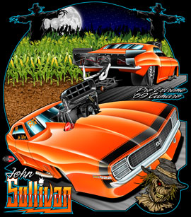 NEW!! John Sullivan 69 Pro Extreme Pro Modified Camaro Drag Racing T Shirts