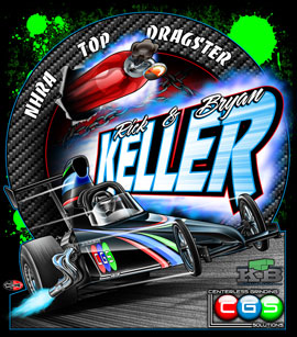 NEW!! Keller Racing Top Dragster Drag Racing T Shirts
