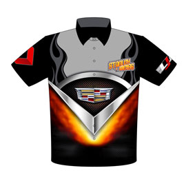 NEW!! Stanley & Weiss - John Stanley Cadillac CTS-V PDRA Pro Extreme Pro Modified Drag Racing Crew Shirts Front View