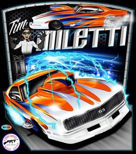 NEW!! Tim Miletti Pro Modified Drag Racing T Shirts