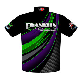 NEW!! Tommy Franlkin PDRA Pro Nitrous Camaro Drag Racing Crew Shirts Back View