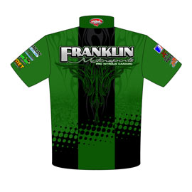 NEW!! Tommy Franklin ADRL Pro Modified Drag Racing Crew Shirts Back View