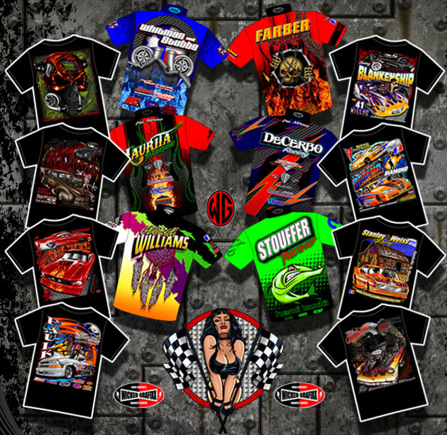 Custom Drag Racing T-Shirts And Crew Shirts By Wicked Grafixx