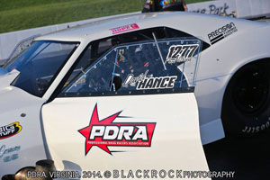 David Hance sporting the custom PDRA Logo designed by Wicked Grafixx