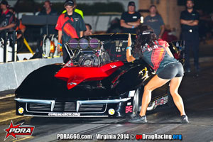 Gerry Capano of Split Racing with Wicked Grafixx Drag Racing Crew Shirts PDRA Pro Modified