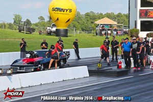 Gerry Capano of Split Racing with Wicked Grafixx Drag Racing Crew Shirts PDRA Pro Modified