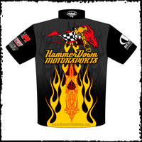 NEW!! Danny Lowry ADRL Pro Extreme Mustang Drag Racing Crew Shirts Back View